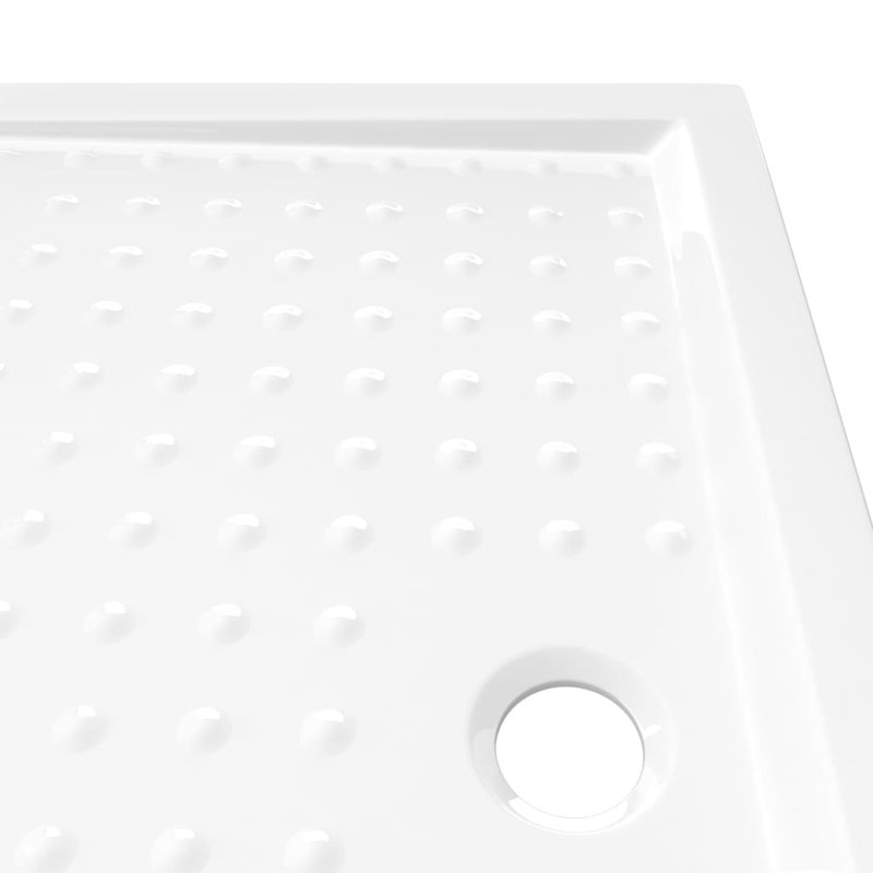 Jaimes Plastic Shower Tray - White, 4cm H x  100cm W x 80cm D, Centre