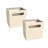 Mini 6-Cube Desktop or Wall Mount Organizer with 2 Collapsible Storage Bins-88282153