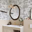 Miroir mural asymétrique en bois manufacturé-2046919232