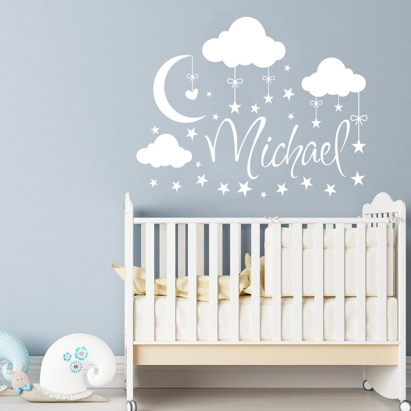 Text & Numbers Non-Wall Damaging Wall Decal, Yes, White