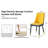 Stylish And Comfortable Dining Chair Set With Metal Legs And PU Leather Seats-2001420737-2001420740