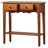 Petite Solid Wood Console in Medium Oak
