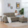 79.5" Wide Reversible Modular Sofa & Chaise with Ottoman