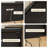 Modern Black Solid Wood TV Stands-857216597