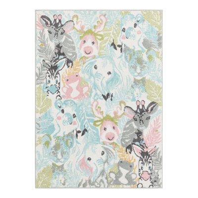 Unique Loom Peekaboo Whimsy Kids Rug