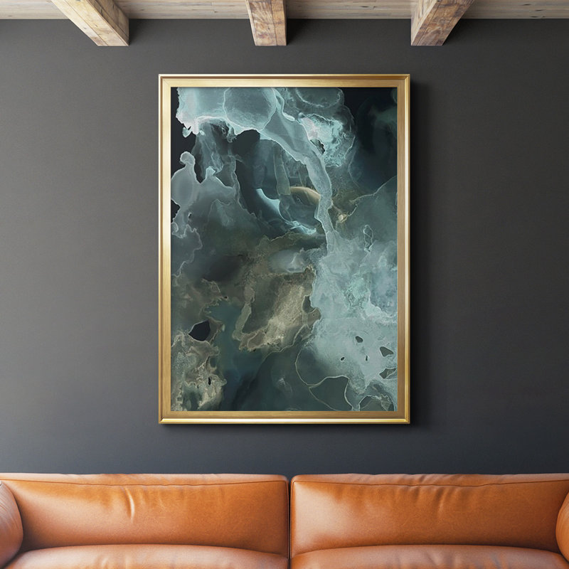 «Gilded Spector II», reproduction encadrée de qualité supérieure - prête à être accrochée, H 42,5 po x l 30,5 po x P 1 po, Or