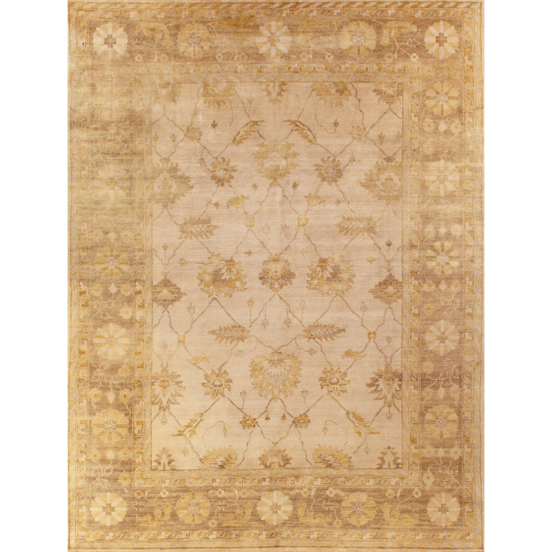 Antique Weave Oushak Wool Oriental Area Rug, Rectangle 14' x 18'