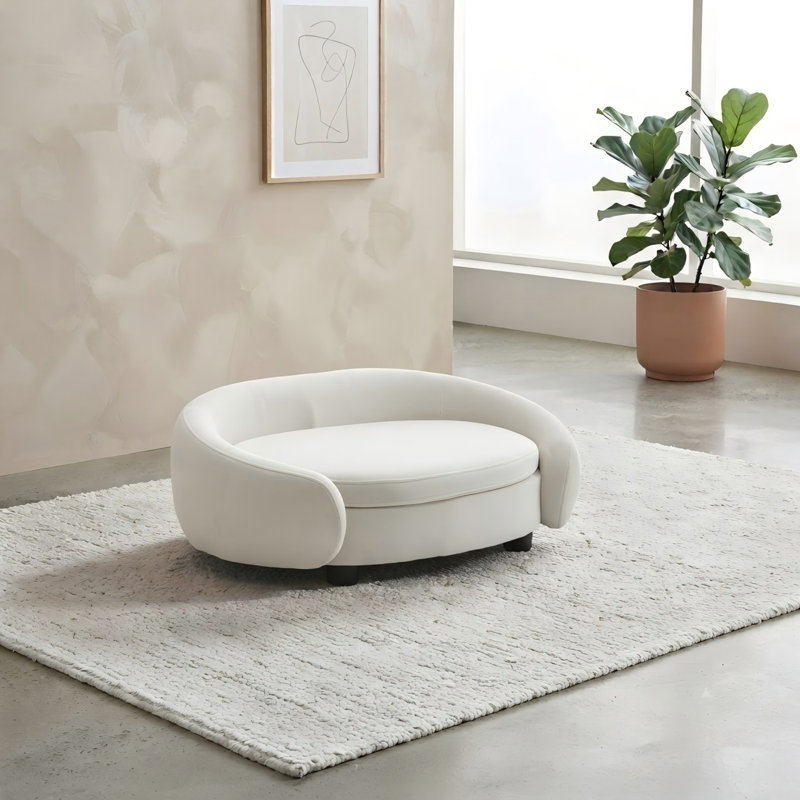 Lit pour chien Malcolm Elegant Rectangle, Beige