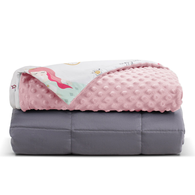  Jeté en coton pour enfants, 5 lb, Princess Castle, 48" L x 36" W