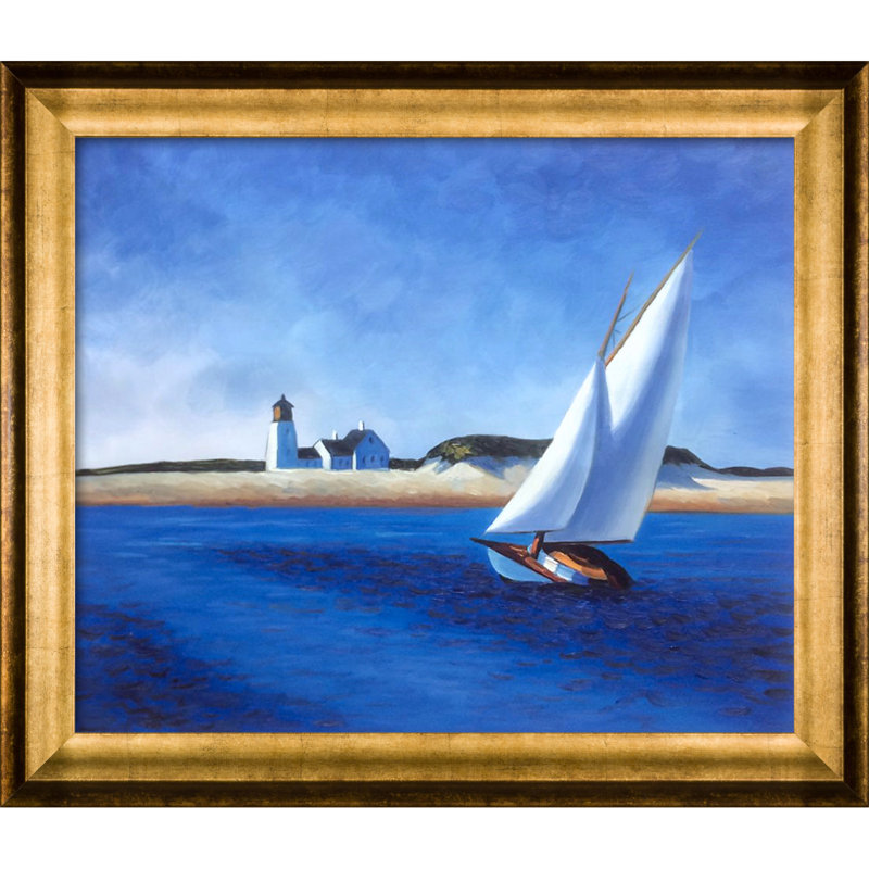 « the long leg » par edward trémie, peinture encadrée, H 25 po x l 29 po x P 2 po, Antique athénien