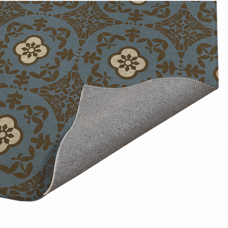 Tapis de porte décoratif ultra-mince Sully, Brun, L 60 po x L 84 po