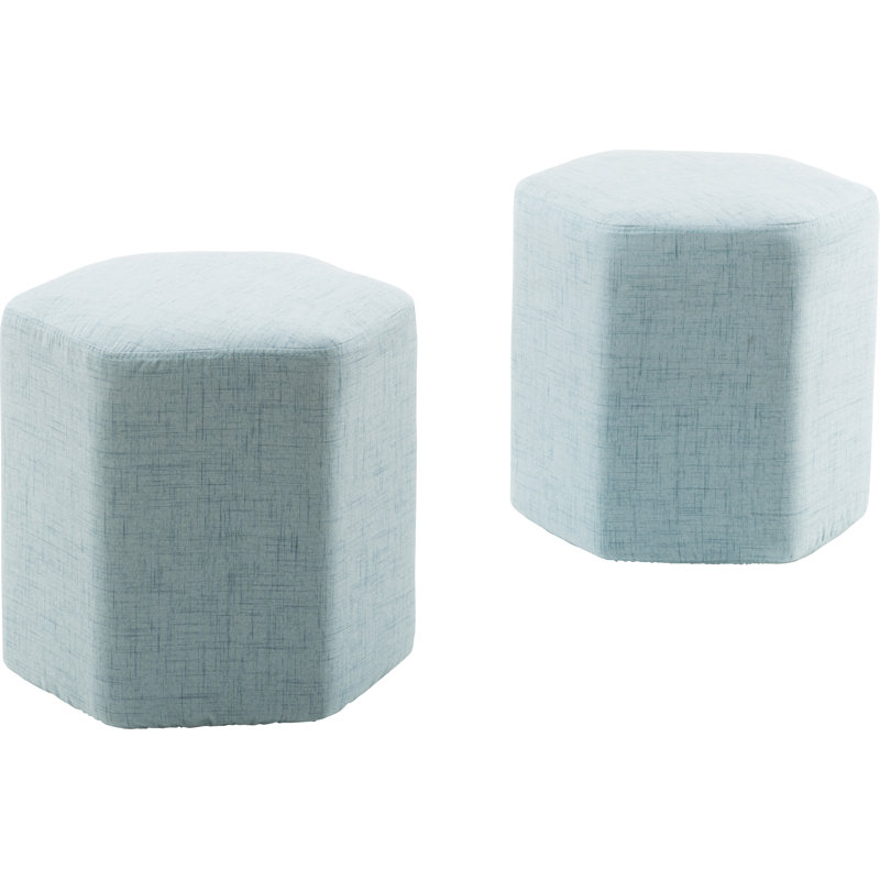 Repose-pieds standard de 17,7 po de largeur Atdhe, Bleu clair