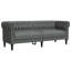  Ensemble de canapé 100% polyester gris foncé, contreplaqué, bois massif-1350483982