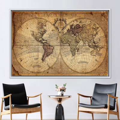 Old World Map, Vintage Map Printed, Old World Map Art Canvas, Map Wall Art, Old Map Printed, Vintage Artwork,