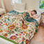 Couverture en coton - ourlet plié en jacquard teint en fil-119352440