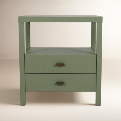 Francisca 2 - Drawer Solid Wood Nightstand