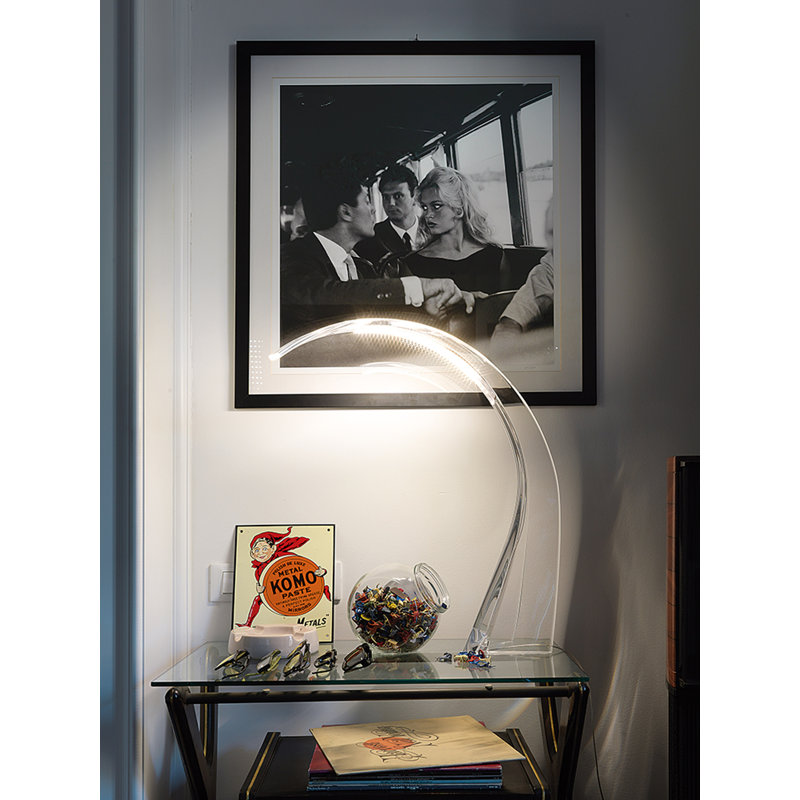 Taj LED Table Lamp, Satin-Finished Frozen, 24.41'' H X 21.85'' W X 5.91'' D