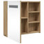 Adrianny W 52mm H Freestanding Framed Medicine Cabinet Mirror-525746892-525746882