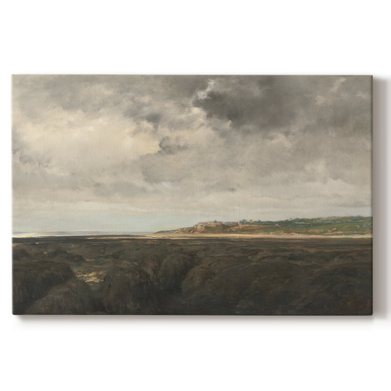 Paysage rétro - DCCDXII, H 41 po x l 61 po x P 1,5 po, Toile tendue