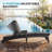 Patio Reclining Chaise Lounger With Removable Cushions For Backyard/Poolside(Set Of 4)-391500719