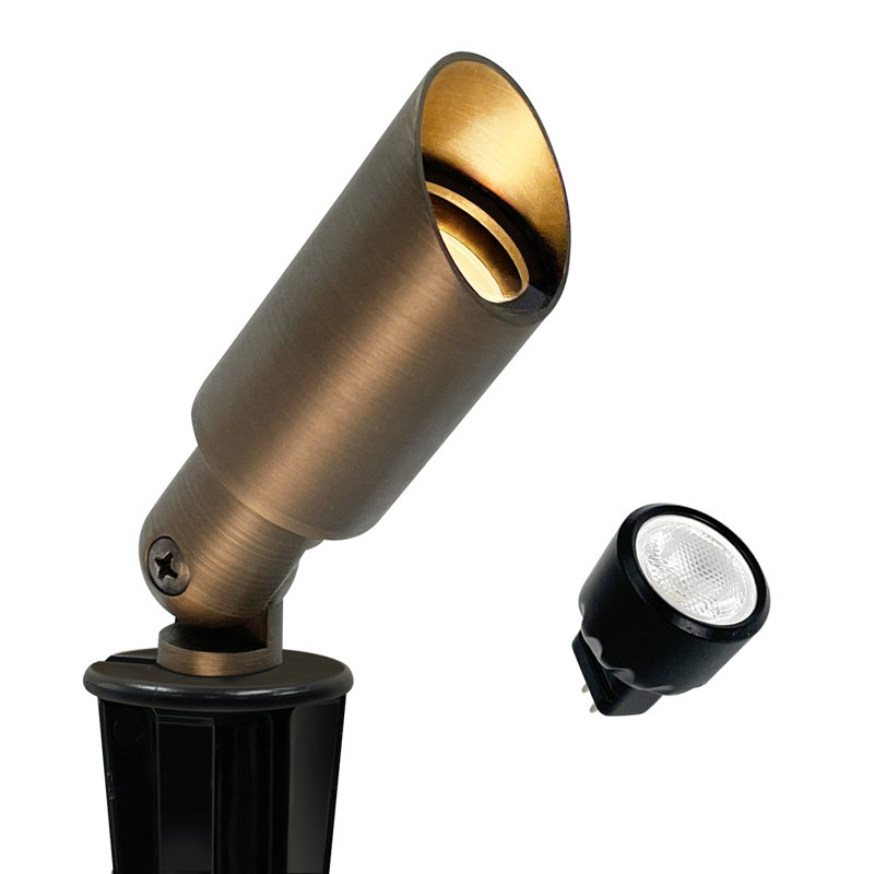Mini Brass Low Voltage LED Garden Spotlight
