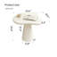 Table d'appoint en forme de nuage blanc crème