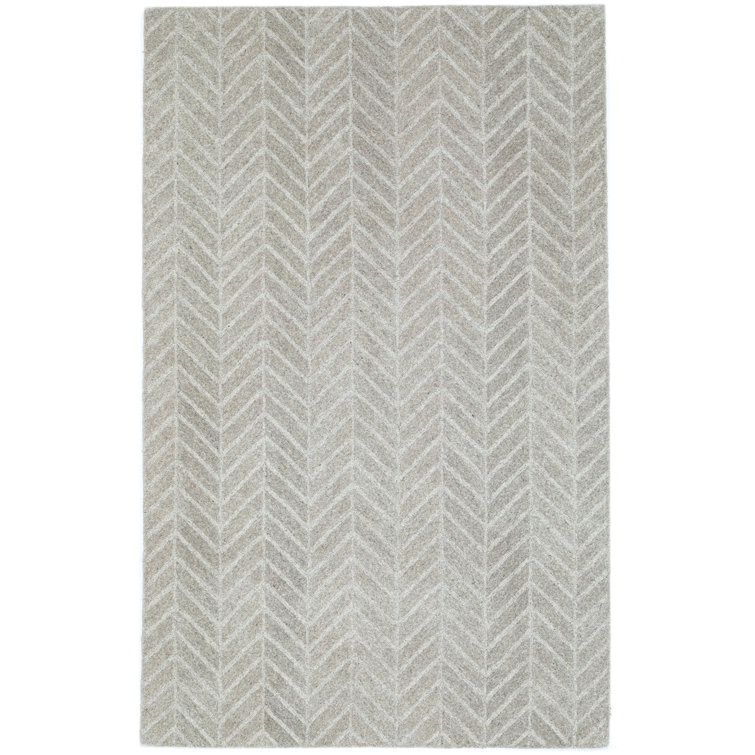 Herringbone Hand Tufted Chevron Area Rug