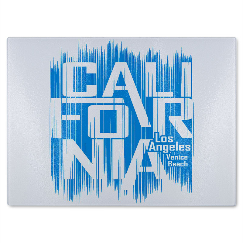 California Venice Beach Glass Chopping Board