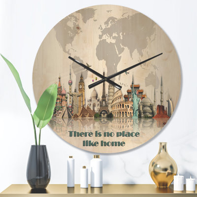 Solid Wood Wall Clock