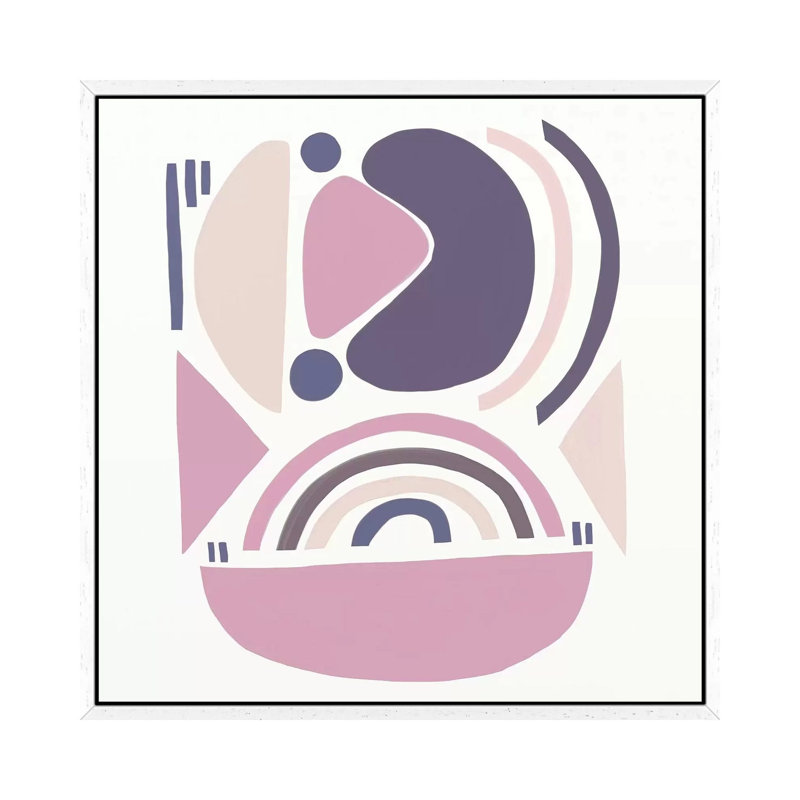 Abstract Noahs Ark by Leah Straatsma - Print on Canvas, White Floater Framed, 45.72cm H x 45.72cm W x 3.81cm D