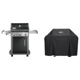Spirit® Weber 3 - Burner Free Standing Liquid Propane 32000 BTU Gas Grill with Side Burner 2 Piece Set