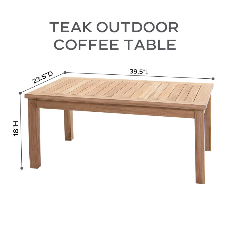 Venice Outdoor Teak Coffee Table