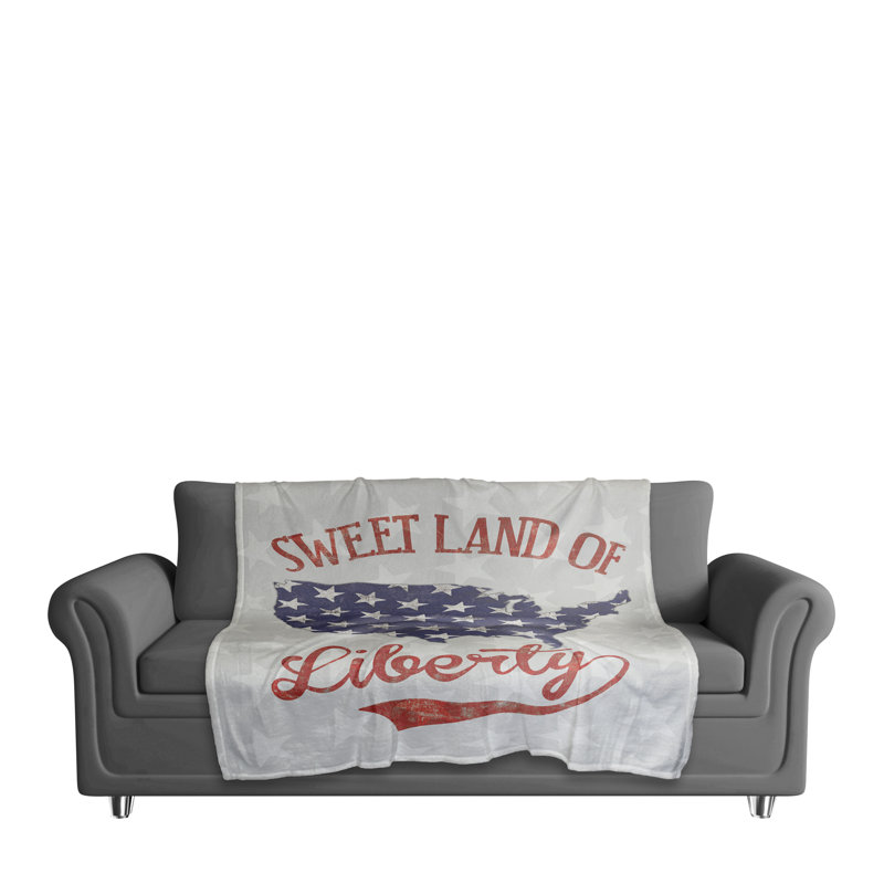  Jeté polaire Sweet Land of Liberty
