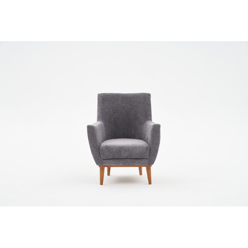 Fauteuil à oreilles, Mélange de polyester gris