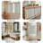 Linen Rod Pocket Floral Farmhouse Cafe Kitchen Curtains-910487230-910487231