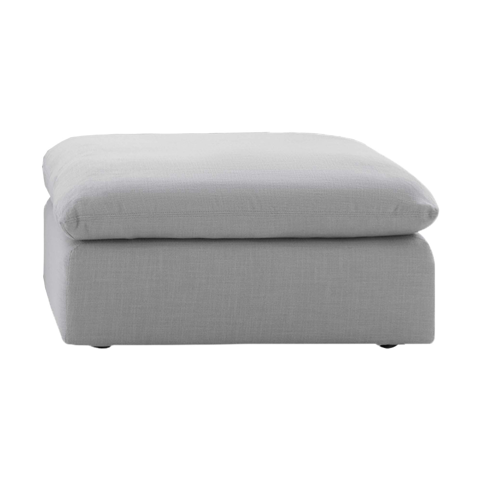  Annabella 41" Upholstered Ottoman, Effie Gray Performance Weave