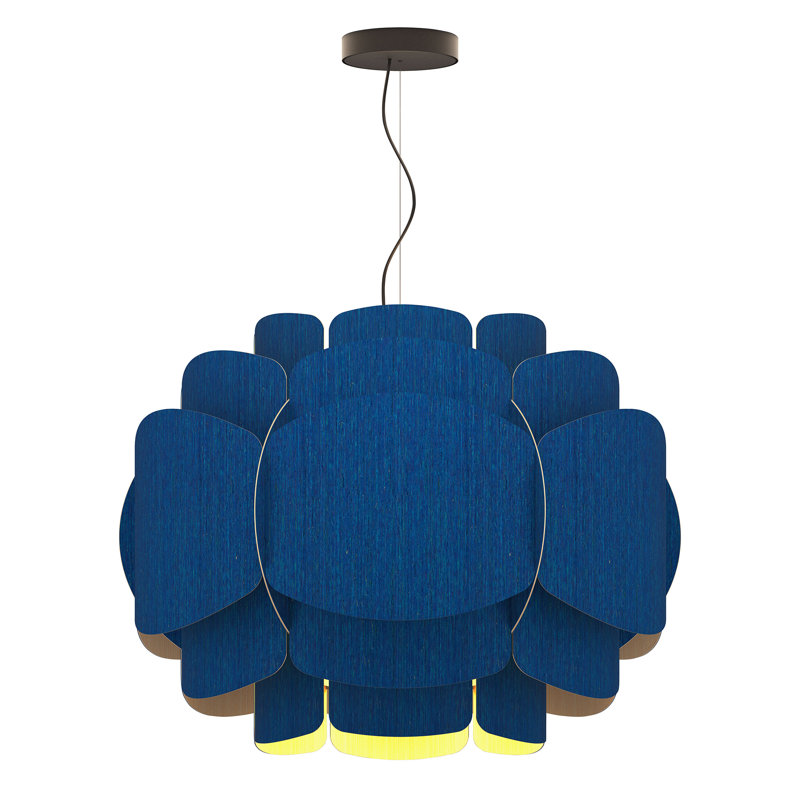 Luminaire suspendu 1 lumière Bella, Bleu