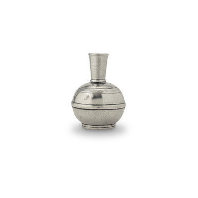 Silver 4.4" Metal Table Vase