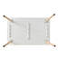 Modern Dining Table And Chair Sets - White Table - Set Of 6 Upholstered Chairs - Wooden Legs - For Kitchens And Dining Rooms-1356180153