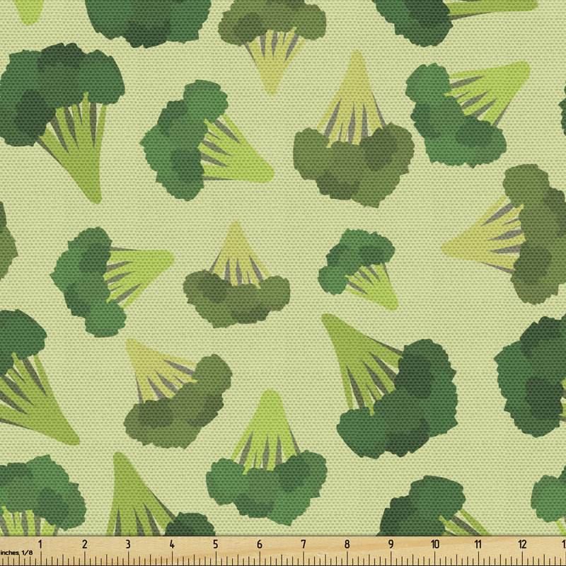 Noonan Healthy Food Graphic with Broccoli Fabric