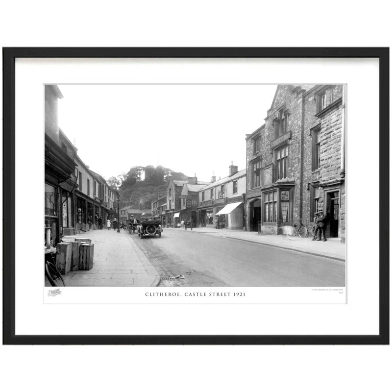 Clitheroe, Castle Street 1921 - Single Picture Frame Print, 45cm H x 60cm W x 2.3cm D