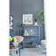 Console 48,5 x 16,5 x 50 po à 3 niveaux, tablette miroir en or noir
