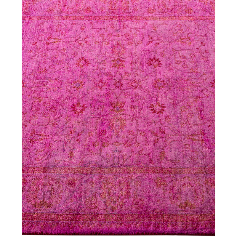 Overdyed One-of-a-Kind 3' 1" X 5' 4" Hand Knotted Area Rug