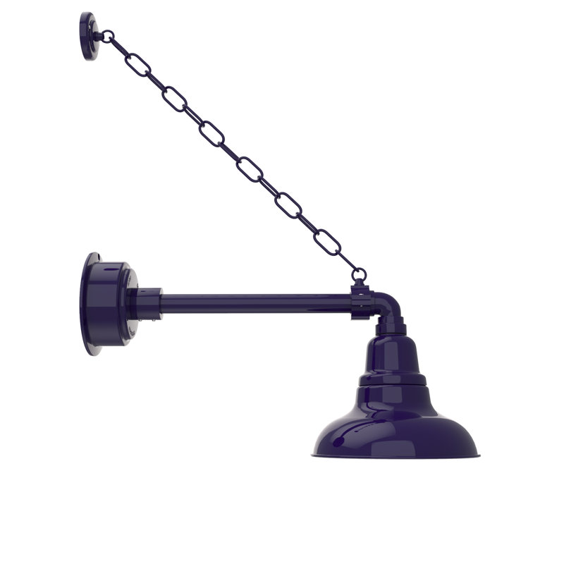 Adesh LED Wall Light, 18" H x 8" W x 23" D, Cobalt Blue
