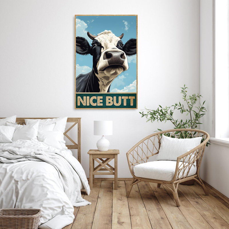 «Cow Cow», reproduction sur toile, H 14 po x l 11 po