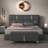 Queen Size Upholstered Platform Bed with Storage Ottoman-438730145