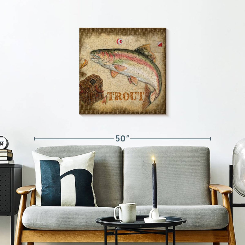 Senne Trout Catch, 24" H x 24" W