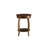 Aberta Walnut Finish Accent Table