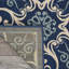 Tapis bleu marine traditionnel Janyce-989493357