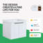 Ensemble de meuble-lavabo flottant simple 24 po avec plateau en céramique Efrat